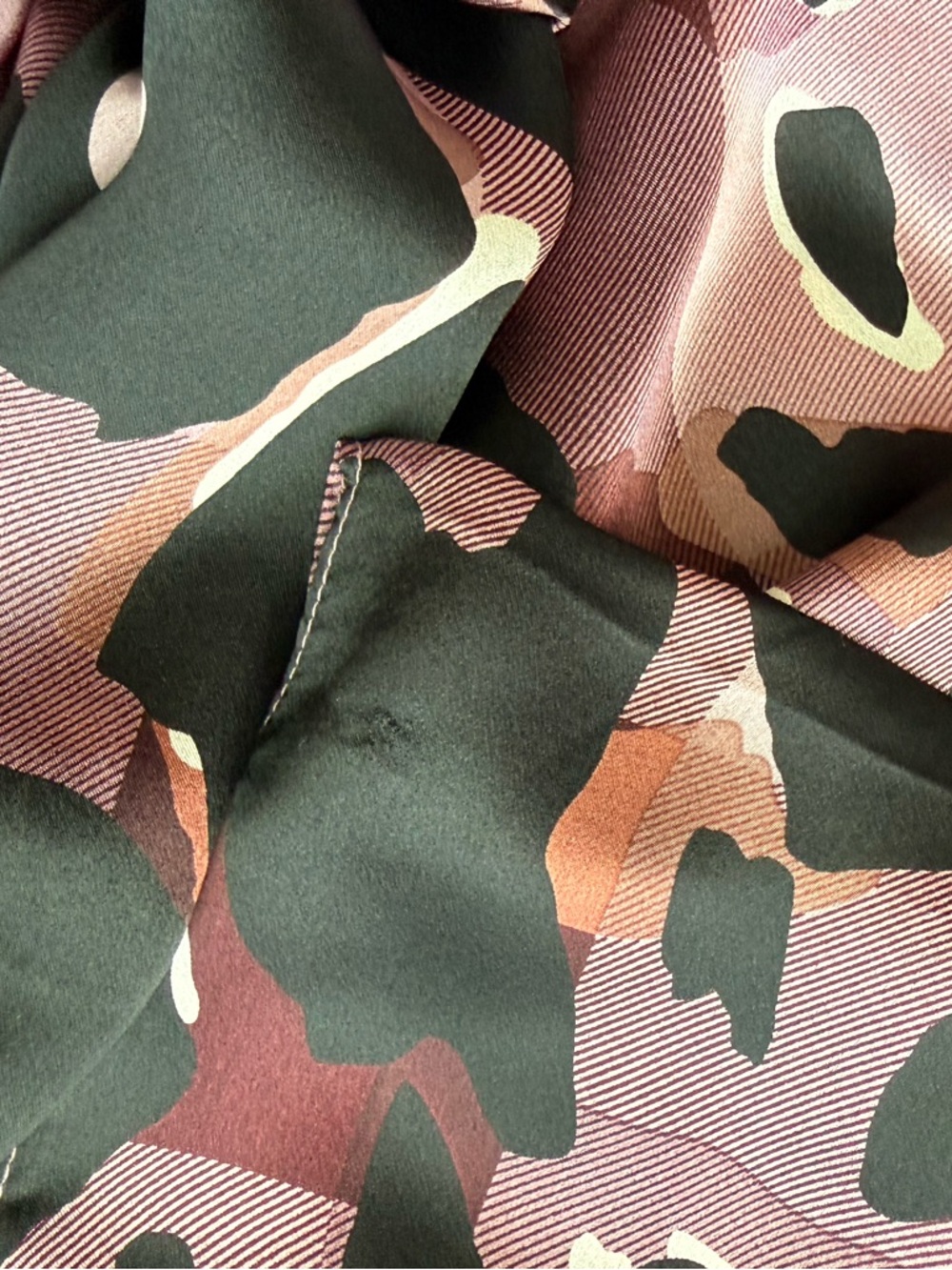 Display #2 Burberry Silk Satin Animal Print Scarf - Picture 13 of 13